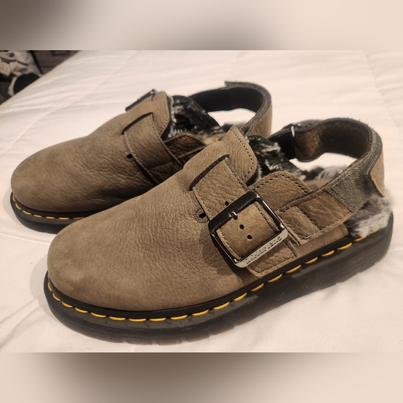 Dr. Martens Shoes - Dr. Martens Jorge II Faux Fur Lined Slingback Mules